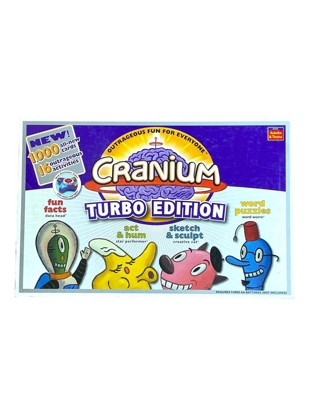 Cranium Turbo Edition Board Game 100% Complete w/ Clay Excellent Condition CLEAN